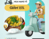 Chẳng ngại nắng nóng hay lạnh giá, ngồi nhà gọi ship giảm ngay 15%